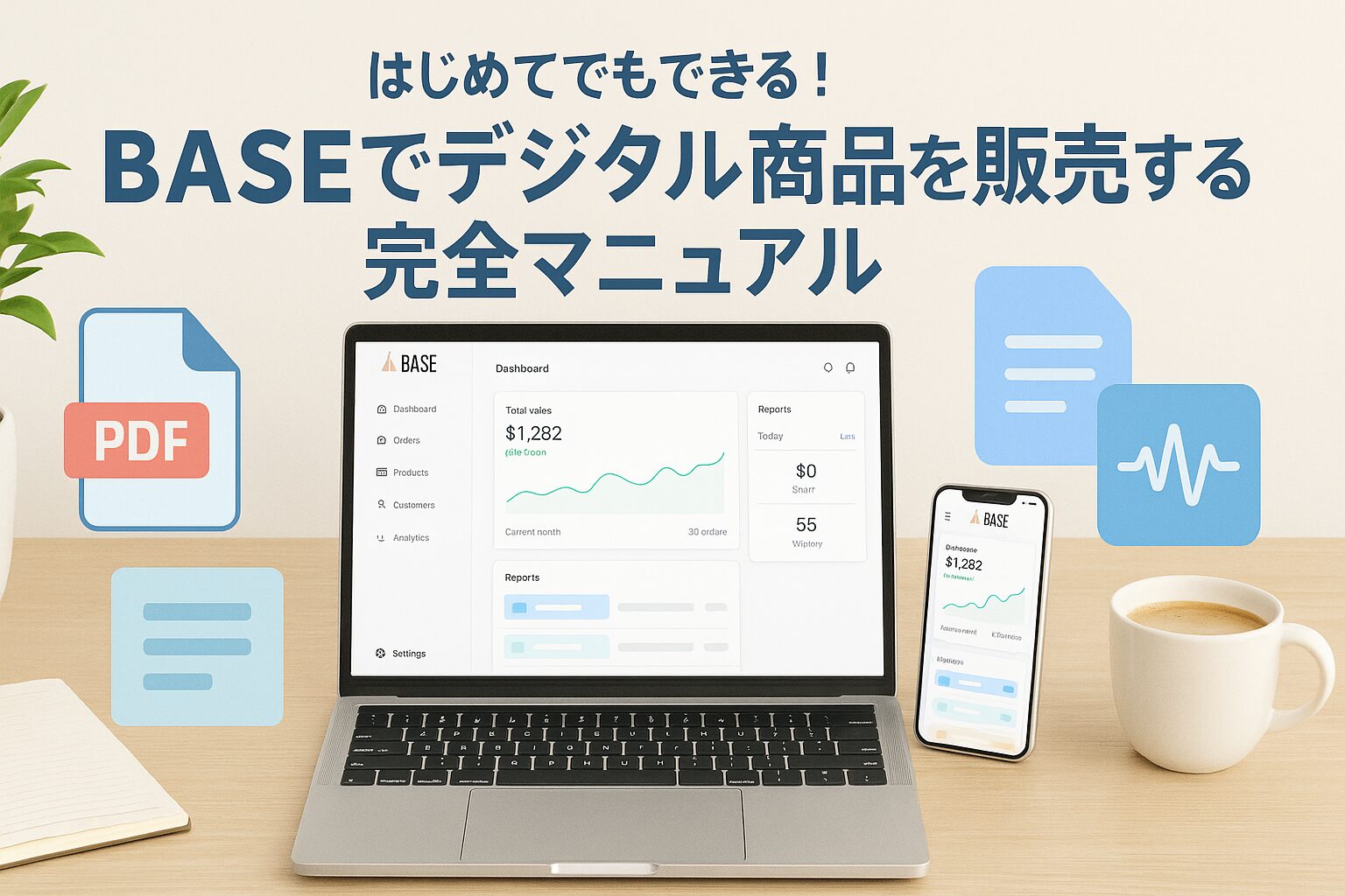 はじめてでもできる！BASEでデジタル商品を販売し10万/月稼ぐためのマニュアル🔰