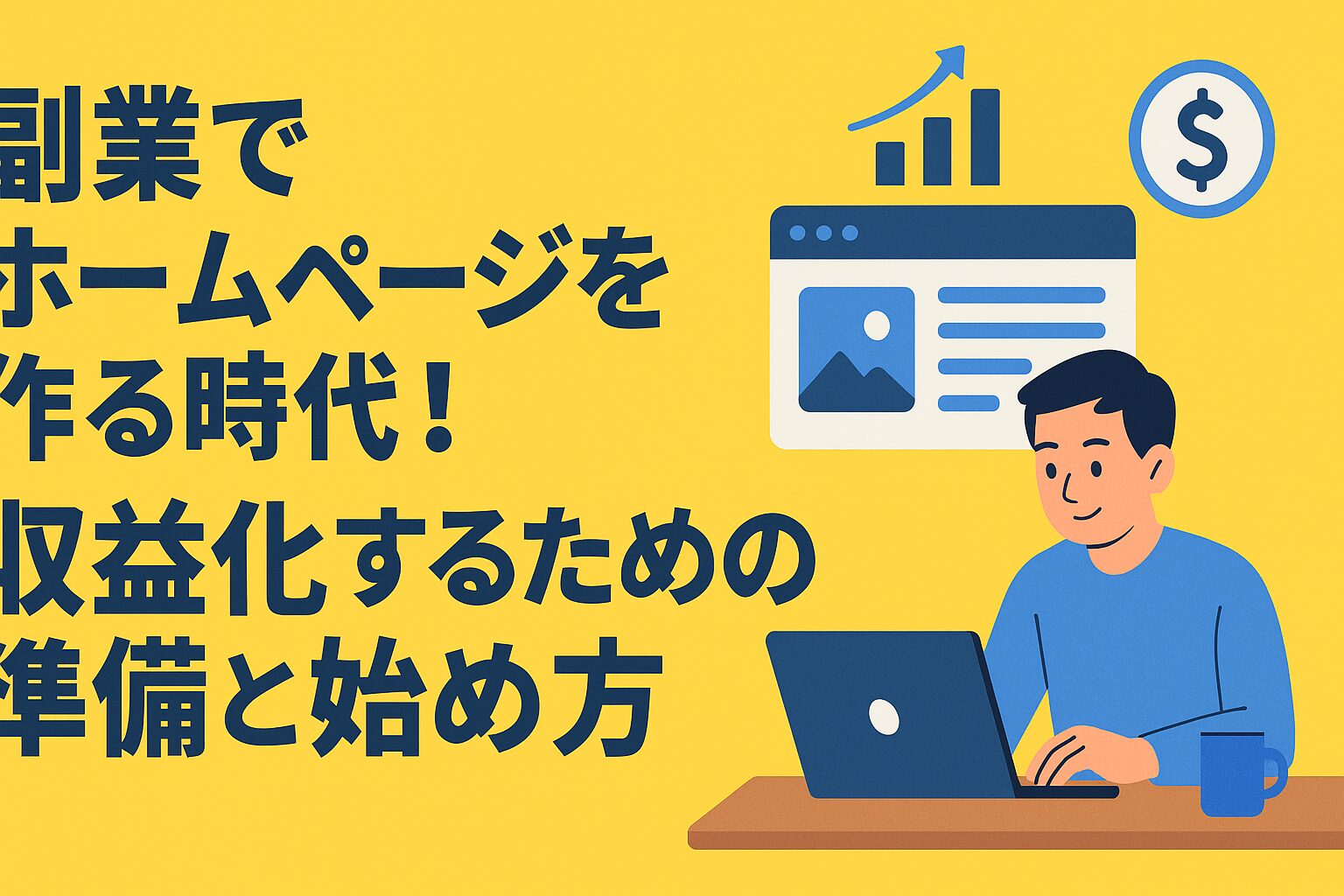 ■副業でホームページを作る時代！収益化するための準備と始め方