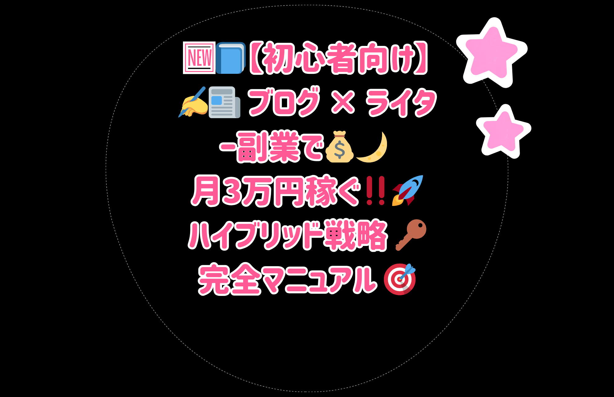 🆕📘【初心者向け】✍️📰 ブログ × ライター副業で💰🌙 月3万円稼ぐ‼️🚀 ハイブリッド戦略 🔑 完全マニュアル 🎯