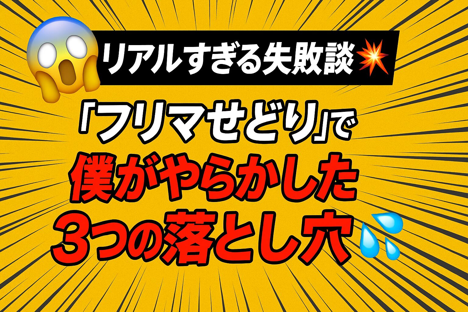 😱リアルすぎる失敗談💥「フリマせどり」で僕がやらかした3つの落とし穴💦
